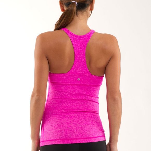 Lululemon Deep V Tank Heathered Paris Pink - Picture 2 of 8